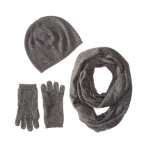 Caja de regalo de cachemir de mujer PK18A26HX Set-Sombrero, guantes, bufanda